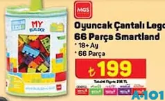 MGS OYUNCAK ÇANTALI LEGO 66 PARÇA SMARTLAND